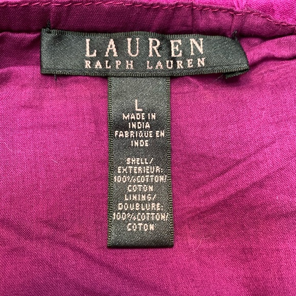 Lauren Ralph Lauren Tiered Boho stripped Maxi gypsy Skirt Size L - Picture 7 of 9